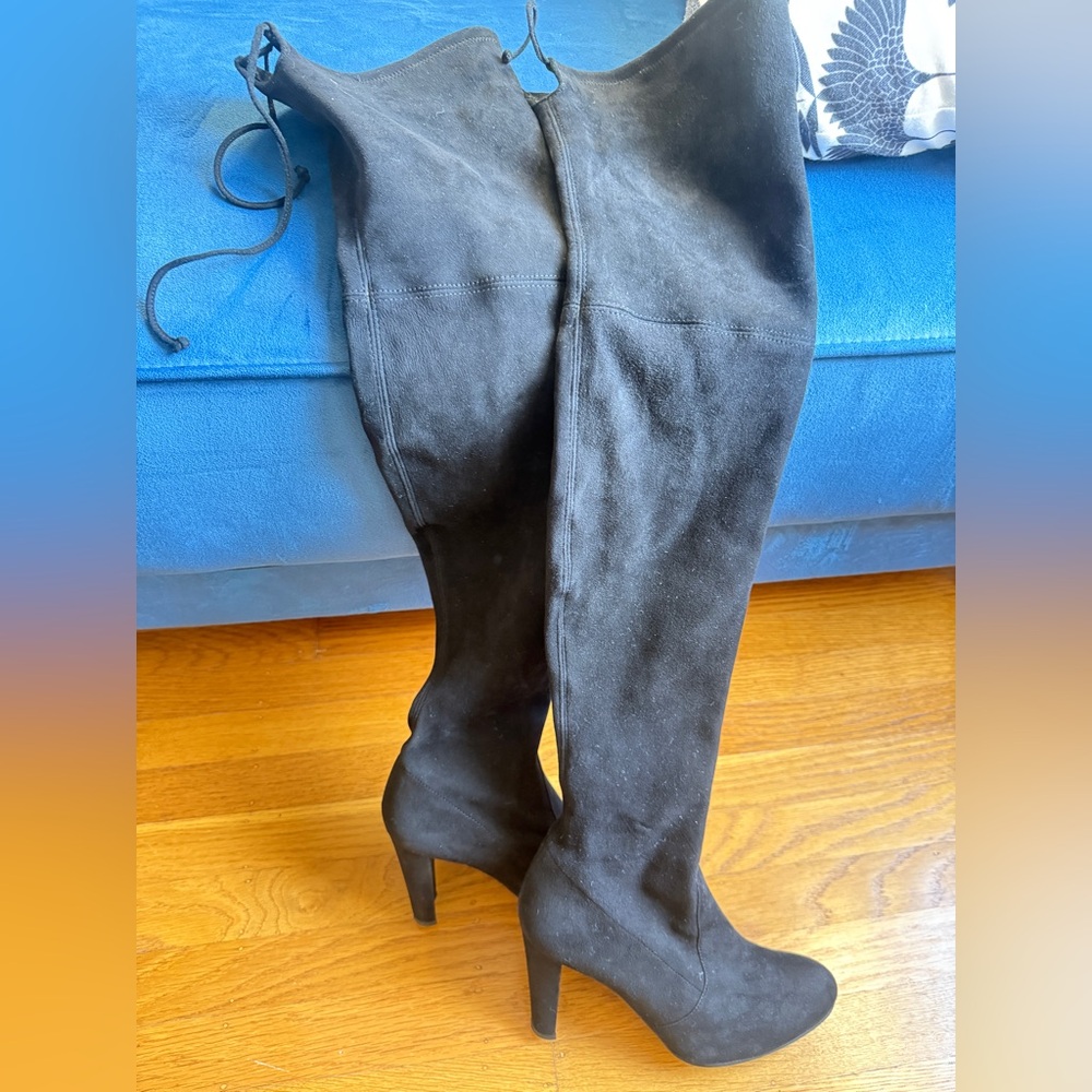 STUART WEITZMAN Highland Suede Over-the-Knee Boots Brand New Size 8